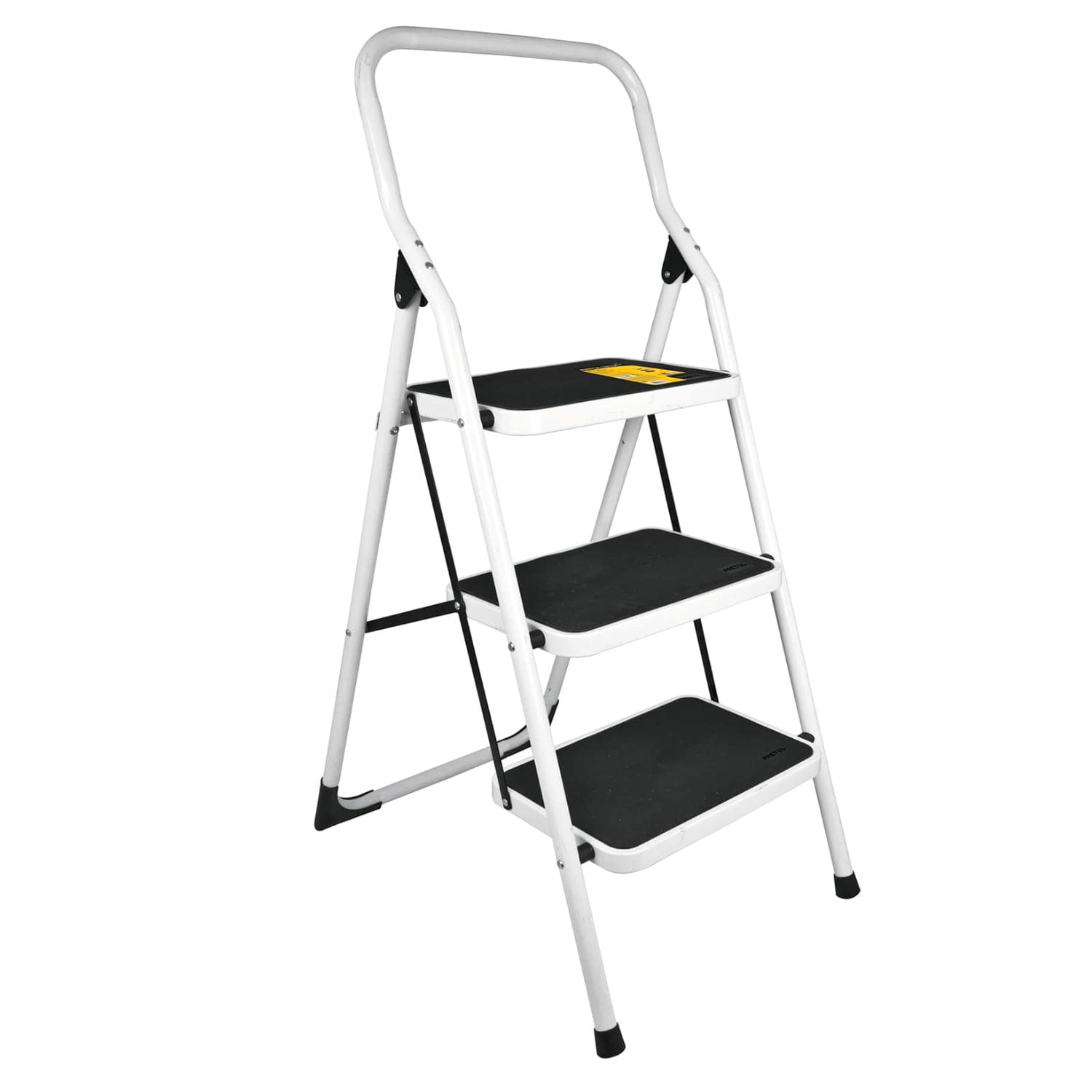 Escalera  tijera 3 peldaños acero, plegable - pretul