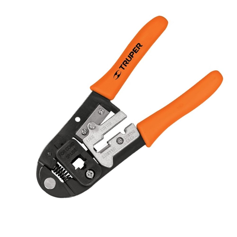 Crimpeador Ponchadora Rj45 Cable De Red 8P  8 contactos - TRUPER
