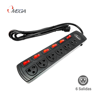 Omega Supresor De Picos 6 Tomas Proteccion Contra Sobretensione