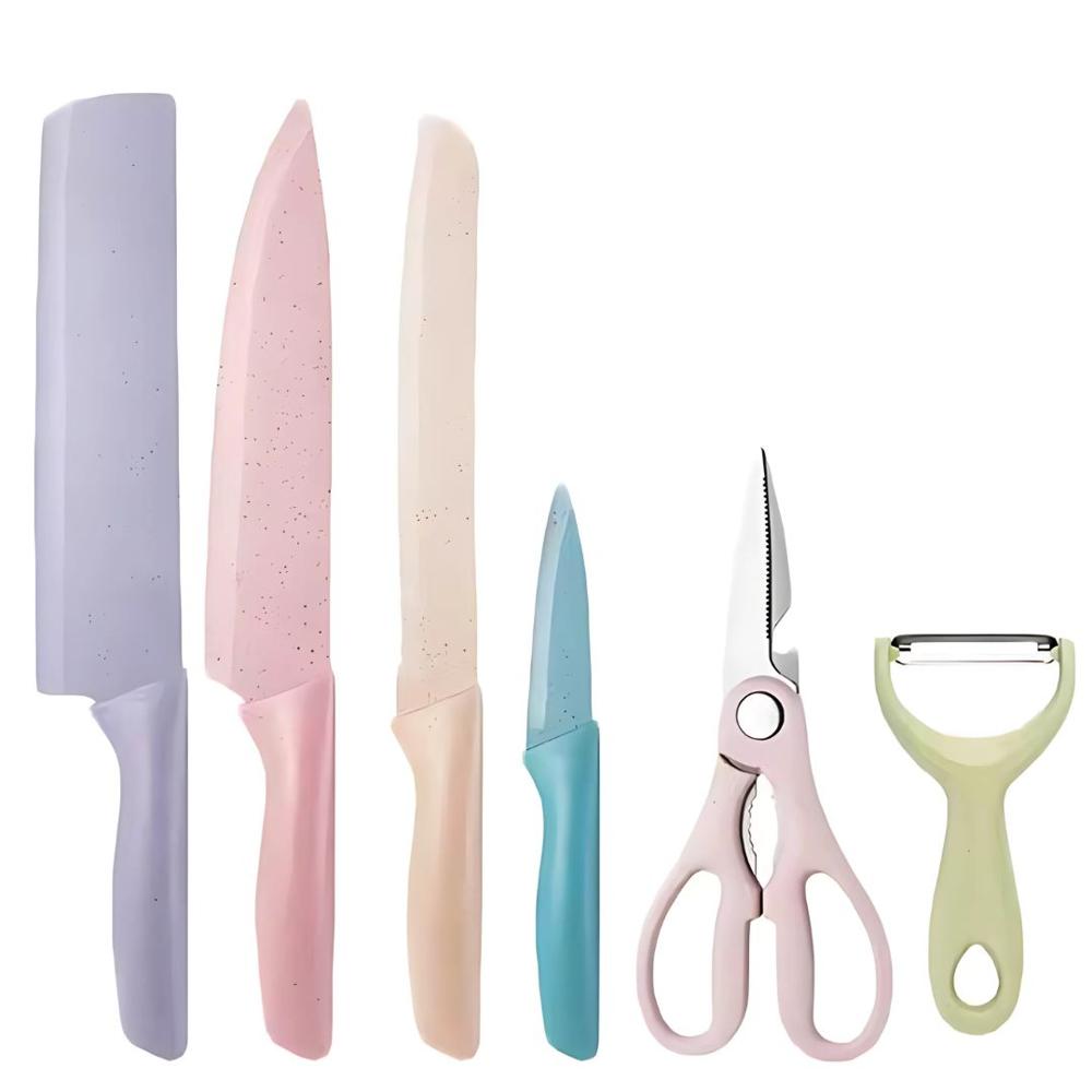 Set de juego de cuchillos para cocina 6 piezas