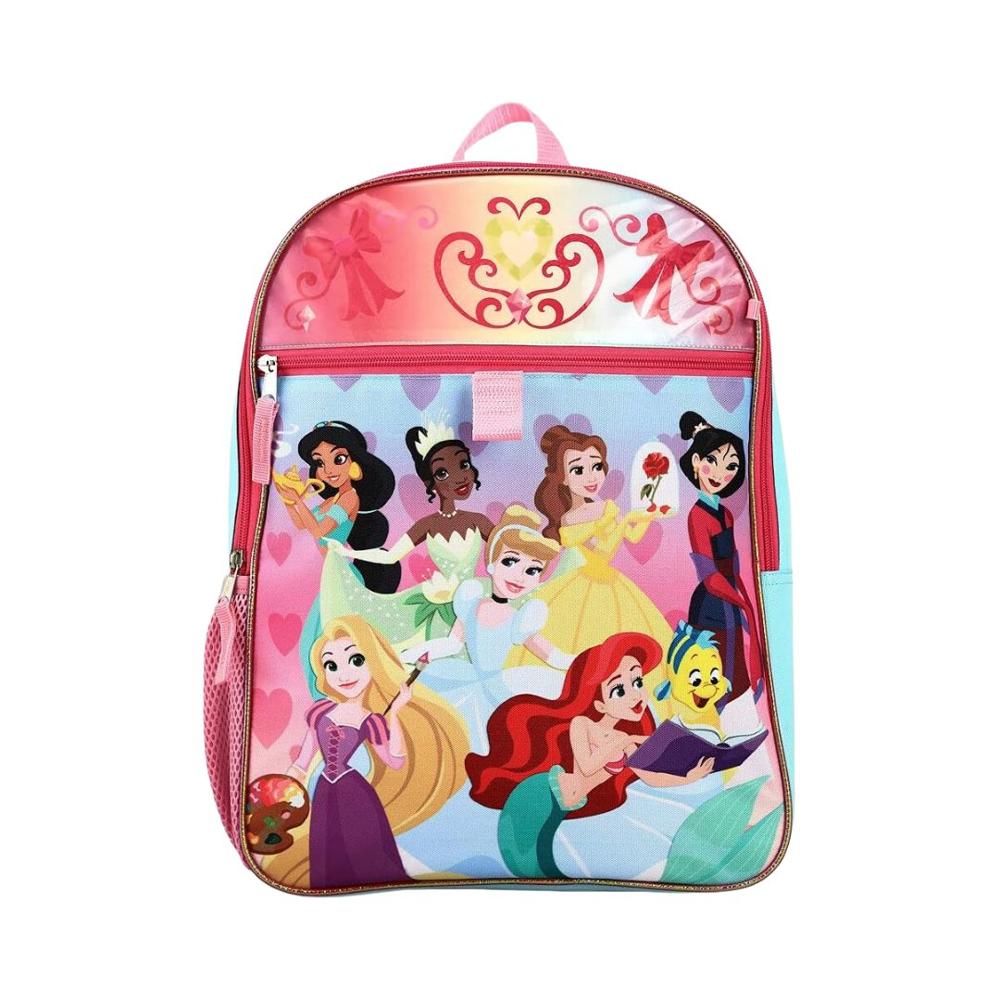 Pack Escolar Oficio Mochila Princesas Disney Rosado - Promart