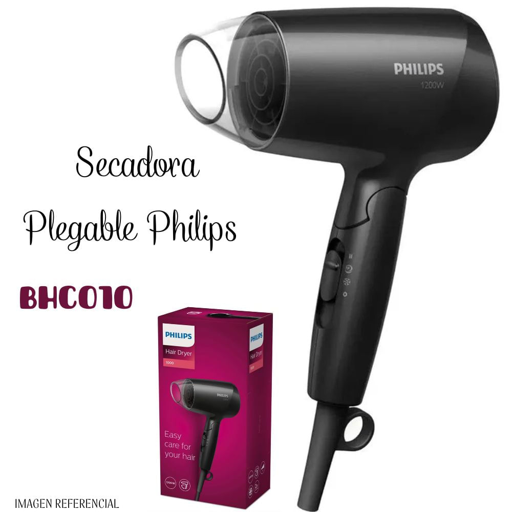 Secadora De Cabello Philips 1200Watts BHC010