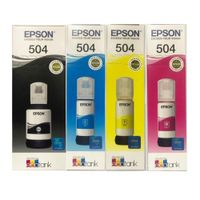 Kit Tinta Epson T504 Cyan Magenta Amarillo Negro Original