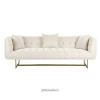 Sofa Capitoneado Donna 3 Cuerpos