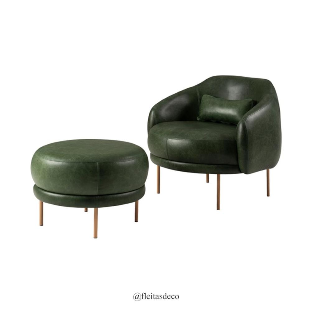 Poltrona Caipira Y Puff Caipira