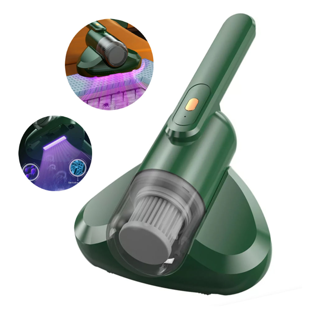 Aspiradora Inalámbrica Anti Ácaros de Mano con Luz UV Portatil