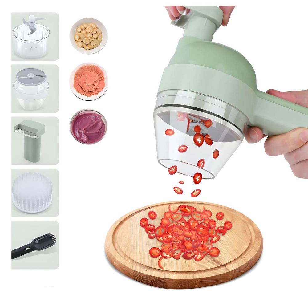 Mini Picador de Verduras Eléctrico 4 en 1 3910001