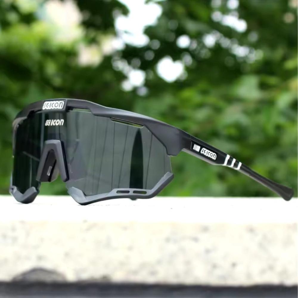 Gafas de Ciclismo y Running, Deportes al Aire Libre, UV400, Unisex - Oscuro