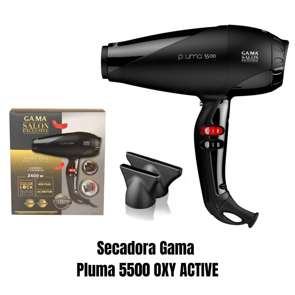 Gama Pluma 5500 Oxy Active Secador Pluma Secador De Cabello Gama