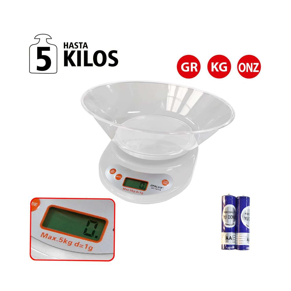 Opalux Gramera De Cocina Precio Balanza Digital Gramera 5Kg OP