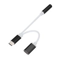 Cable  Usb-C a Plug Jack 3.5mm de Audio + Cargador Usbc Tipo C