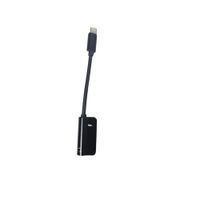 Cable Negro de Carga de Audio 2 En 1 Lightning