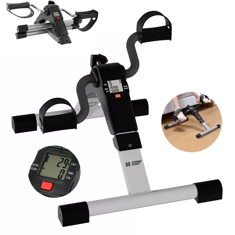Pedalera Mini Bici Ejercitador Rehabilitación y Fortalecimiento Xtreme Gris