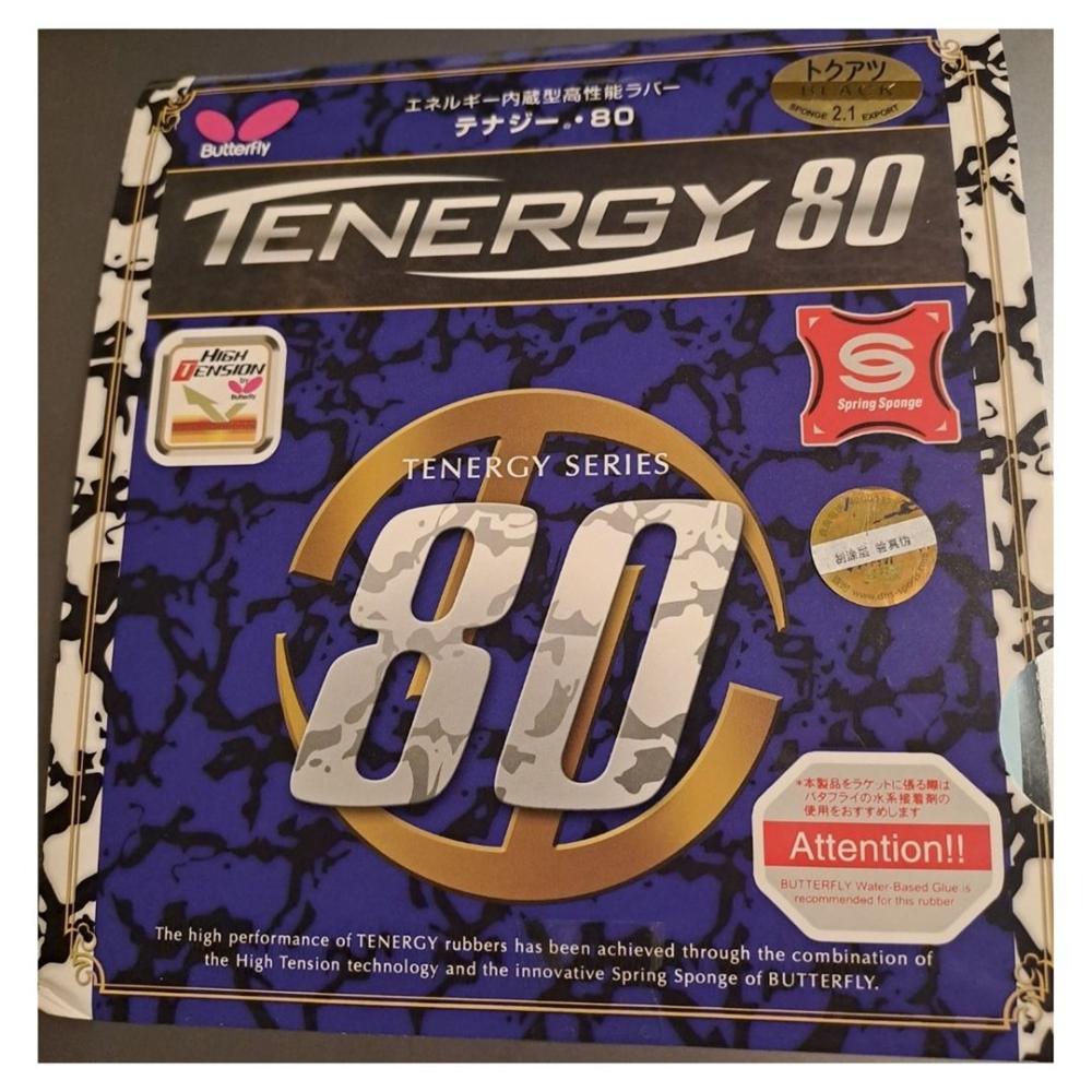 Goma para Tenis de Mesa Esponja de Ping Pong Tenergy 80