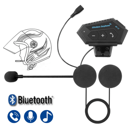 Audifonos Bluetooth para Casco Moto Auriculares Inalambrico Universal