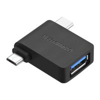 UGREEN Adaptador OTG 2 en 1 USB C y Micro USB Macho a USB 3.0 Hembra