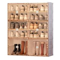 Zapatero plegable premium 4+1 pisos 104 cm
