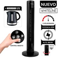 Ventilador de Torre YF-T03214 45W con Control +Hervidor