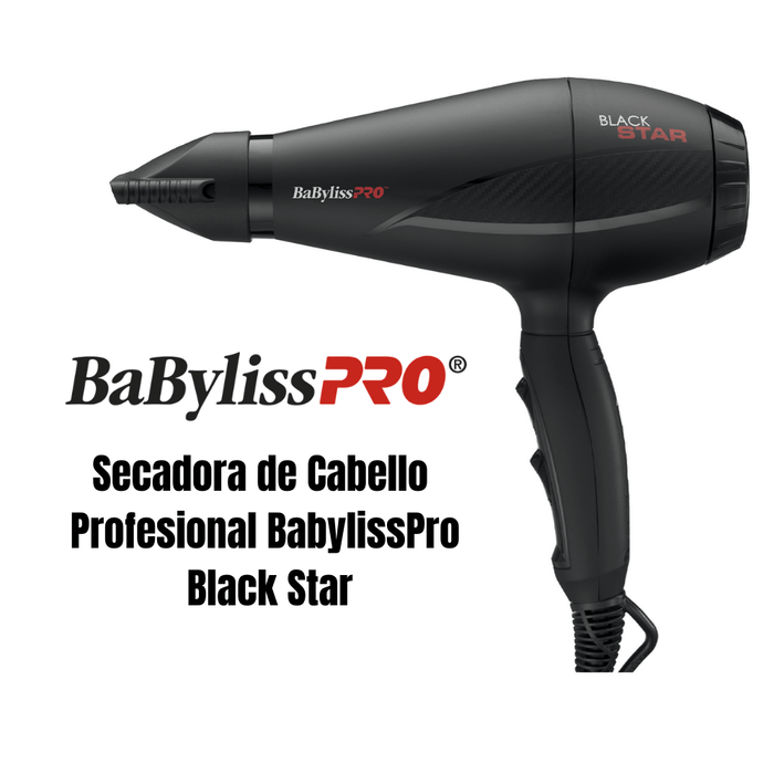 Secadora Cabello Profesional Babylisspro Black Promart