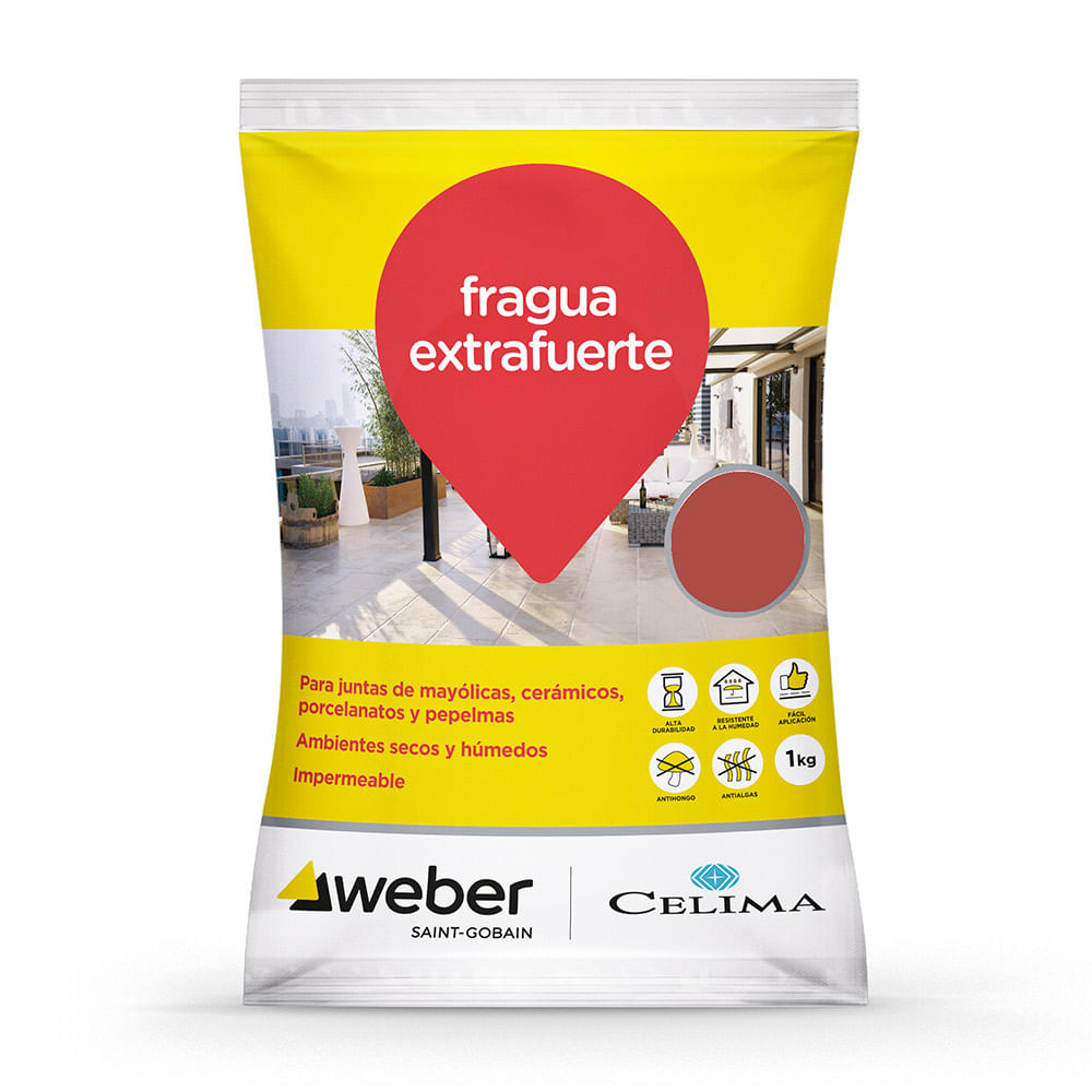 Fragua extrafuerte Premium Terracota 1kg Celima Weber Fragua extrafuerte Premium Terracota 1kg Celima Weber