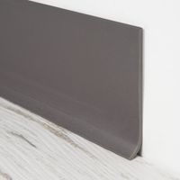 Zócalo PVC Pisopak Gris Mate de 3"" para Paredes