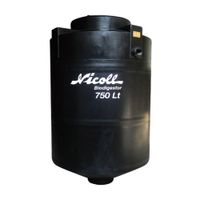 Tanque Biodigestor 750 litros + Kit de accesorios Nicoll