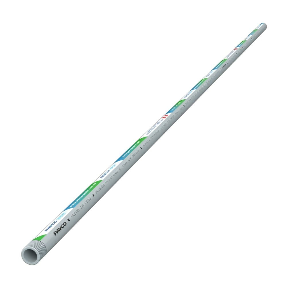 Tubo 1/2" 5m agua fría sin rosca Plastica