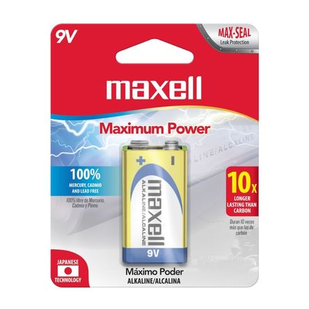 Batería 9V Maxell Batería 9V Maxell