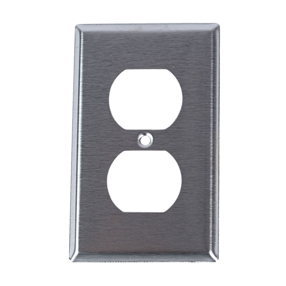 Placa Doble Acero Leviton Placa Doble Acero Leviton