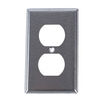 Placa Doble Acero Leviton