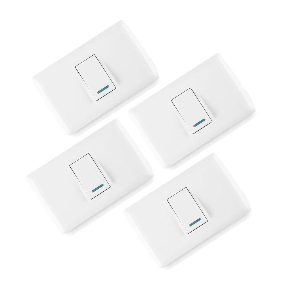 Interruptor Simple Basic Pack x4 Orange Interruptor Simple Basic Pack x4 Orange