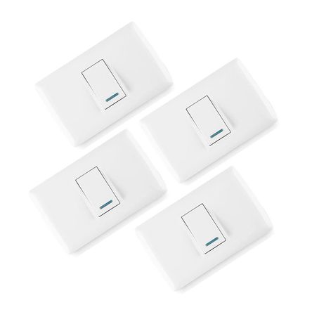 Interruptor Simple Basic Pack x4 Orange Interruptor Simple Basic Pack x4 Orange