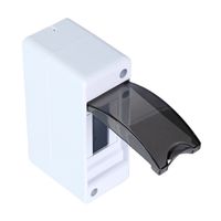 Tablero Adosable Volt 2 Polos con Puerta de Poliestireno y Policarbonato Transparente