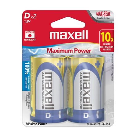 Pilas Pack x 2 D Maxell Pilas Pack x 2 D Maxell