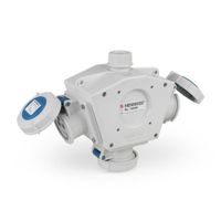 Toma triple aérea IP67 16A 2P + T 250V 6H Mennekes