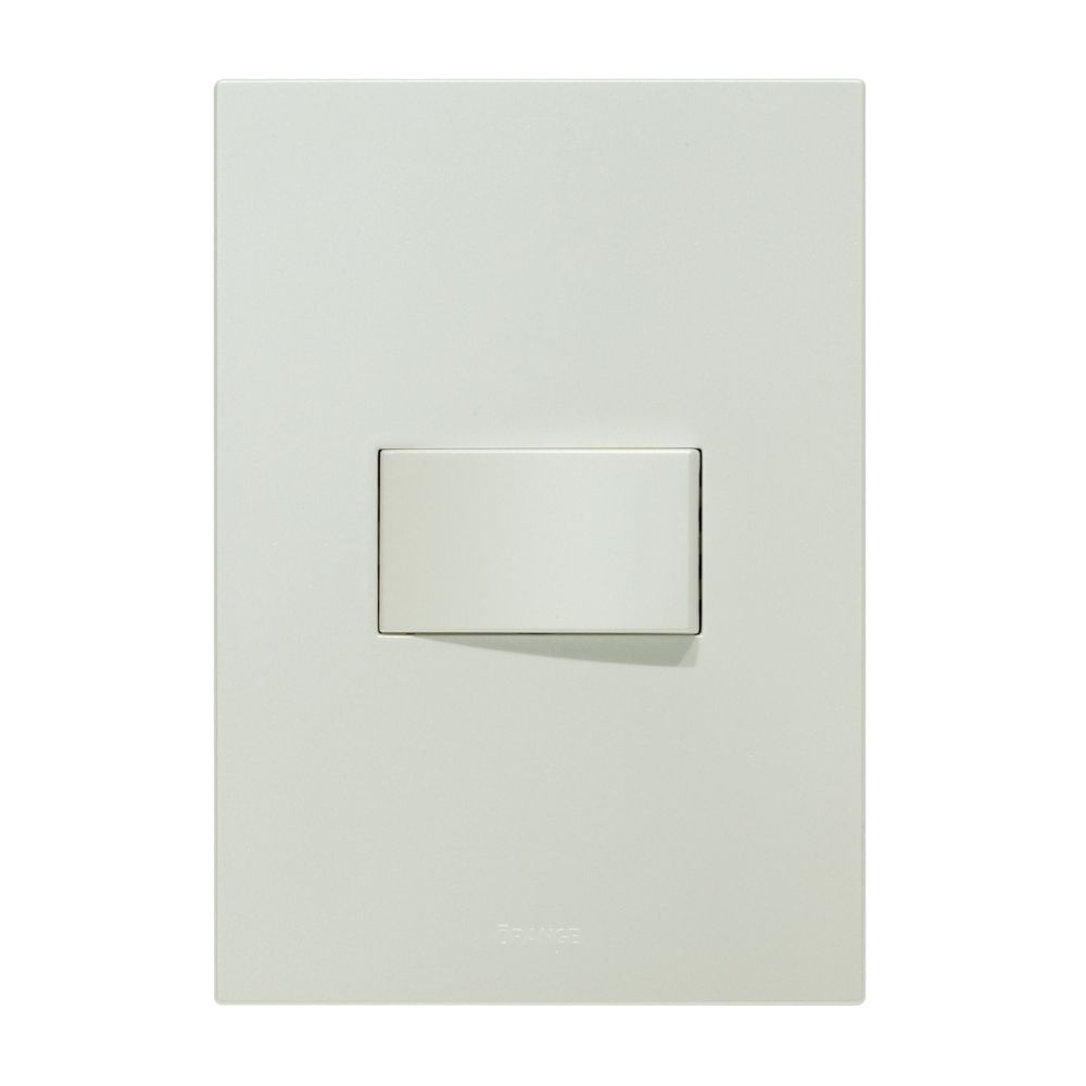 Placa Armada Orange: Interruptor Simple Matte Blanco Placa Armada Orange: Interruptor Simple Matte Blanco