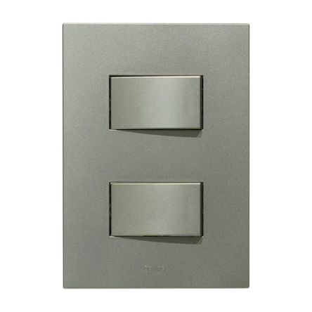 Placa Armada Orange: Interruptor Doble Matte Terra Placa Armada Orange: Interruptor Doble Matte Terra