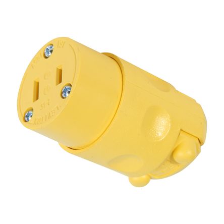 Conector 15A PVC 125V 2 patas Leviton Conector 15A PVC 125V 2 patas Leviton