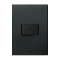 Placa Armada Orange: Interruptor Simple Matte Negro