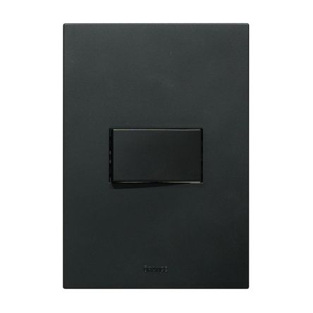 Placa Armada Orange: Interruptor Simple Matte Negro Placa Armada Orange: Interruptor Simple Matte Negro