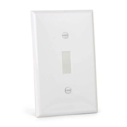 Placa Simple Nylon para Interruptor Leviton Levitón