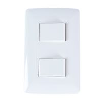 Interruptor Doble Essential Blanco Orange