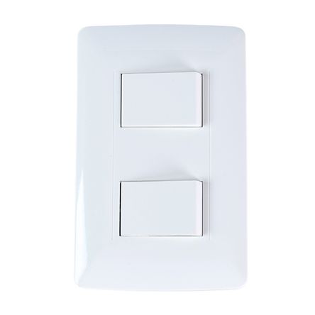 Interruptor Essential Doble Blanco Orange Interruptor Essential Doble Blanco Orange