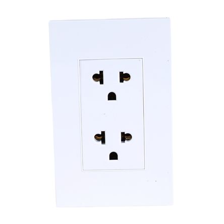 Tomacorriente Core Doble Universal Blanco Orange