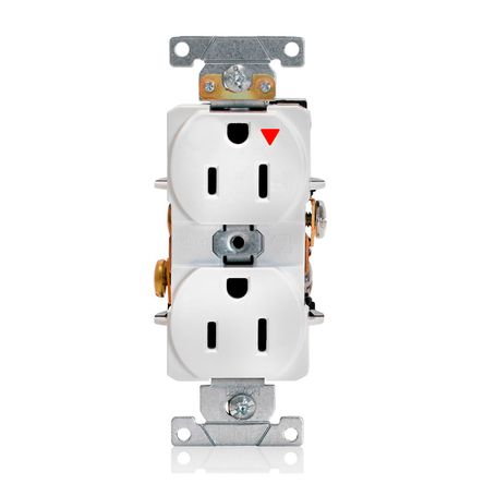 Toma doble empotrar tierra aislada 15A 125V BL Leviton Toma doble empotrar tierra aislada 15A 125V BL Leviton