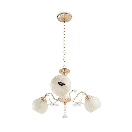 Lámpara Candelabro Orange Dalias 3 Luces E27 Gold Lámpara Candelabro Orange Dalias 3 Luces E27 Gold