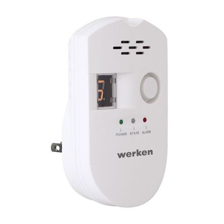 Detector de Gas Policarbonato Werken Modelo LXGAGS Detector de Gas Policarbonato Werken Modelo LXGAGS