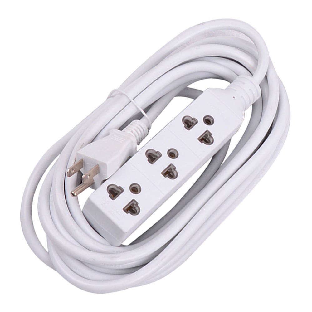 Extensión 3 tomas tierra 3x18awg 5m Werken Extensión 3 tomas tierra 3x18awg 5m Werken