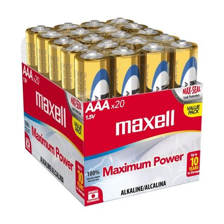 Pilas Pack x 20 AAA Maxell Pilas Pack x 20 AAA Maxell