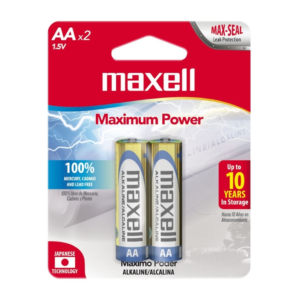Pilas Pack x 2 AA Maxell Pilas Pack x 2 AA Maxell